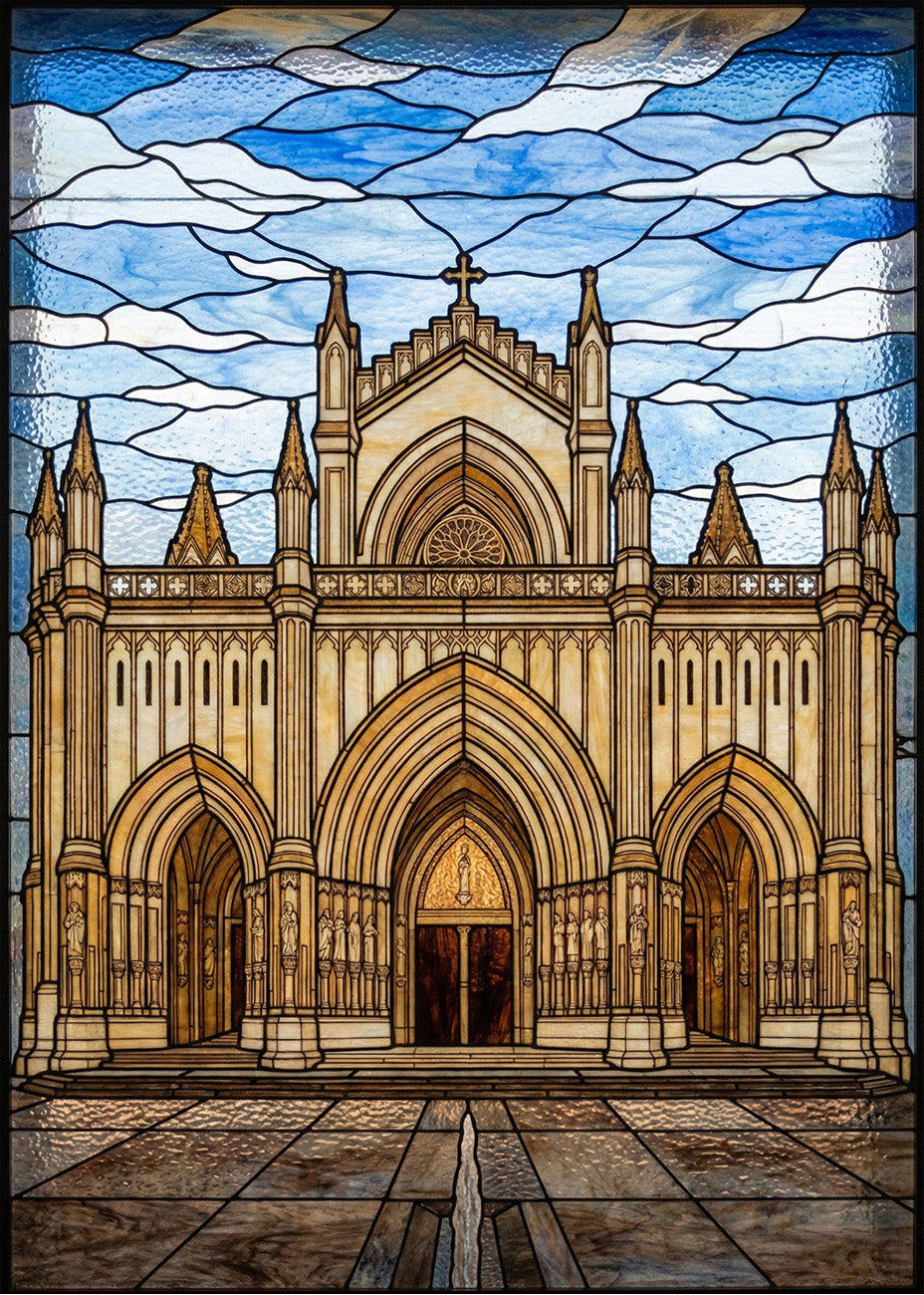 Cuadro Catedral de María Inmaculada de Vitoria - Vidriera