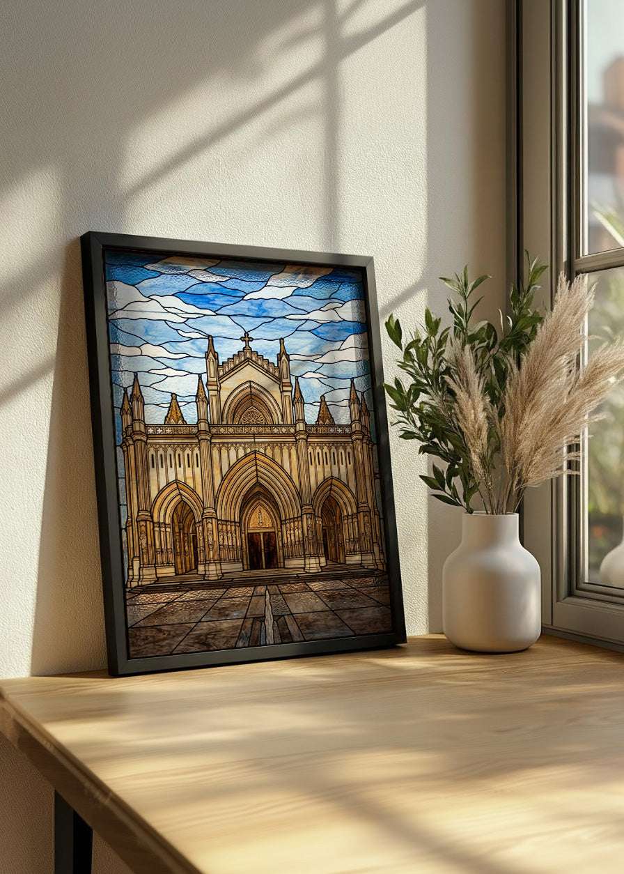 Cuadro Catedral de María Inmaculada de Vitoria - Vidriera