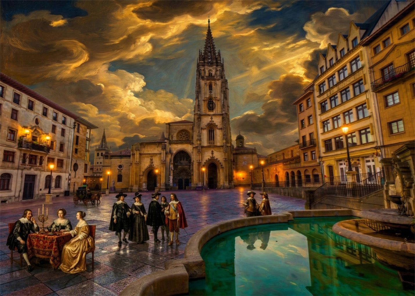 Cuadro Catedral de Oviedo - Barroco