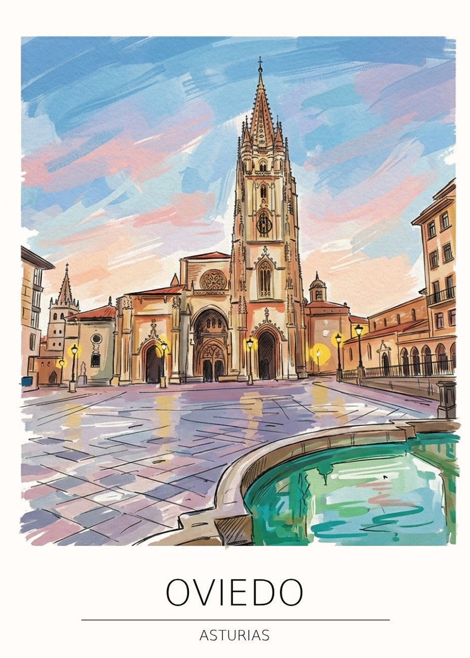 Cuadro Catedral de Oviedo - Soft