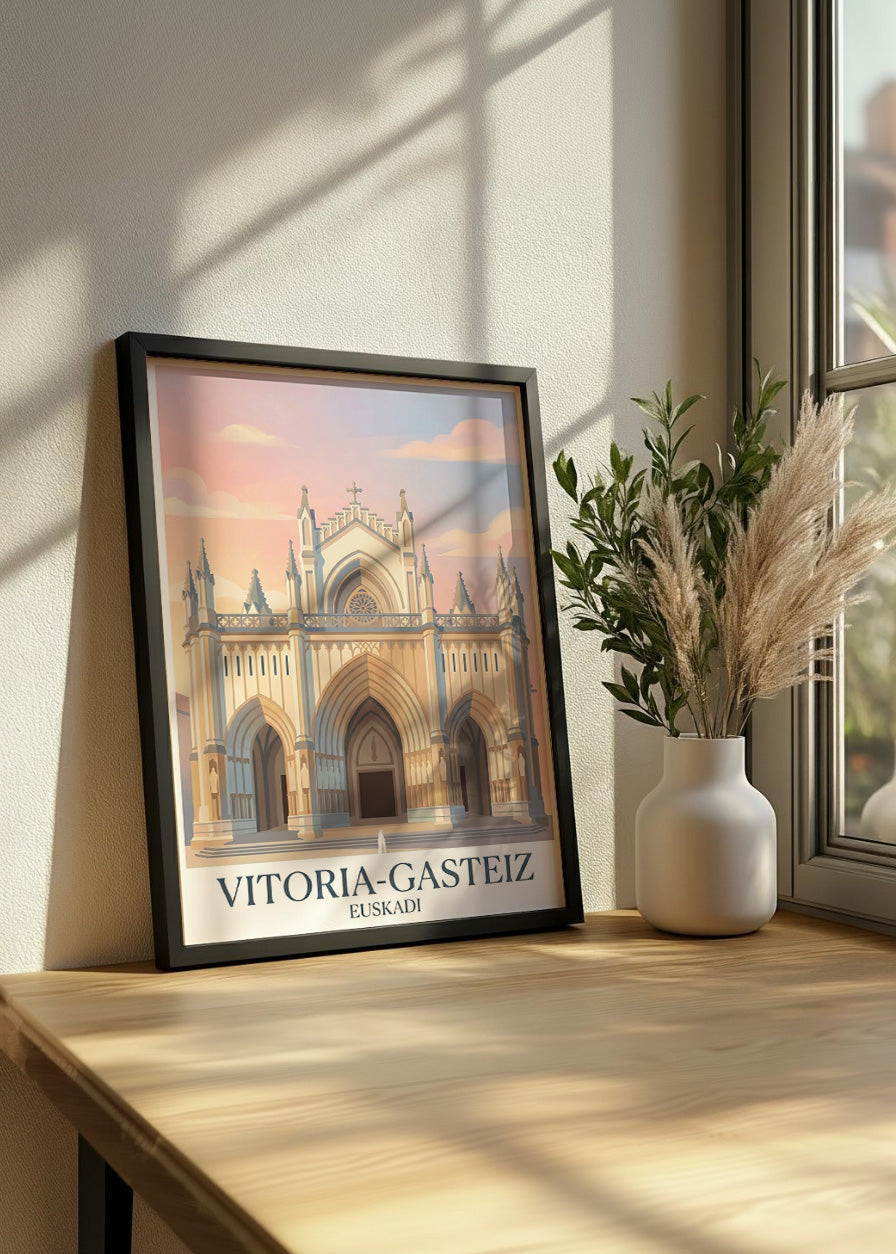 Cuadro Catedral de Vitoria María Inmaculada - Pastel