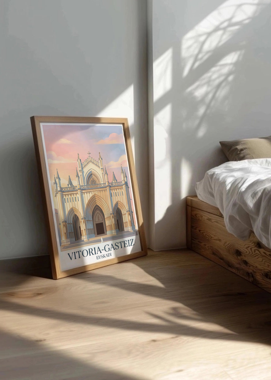 Cuadro Catedral de Vitoria María Inmaculada - Pastel