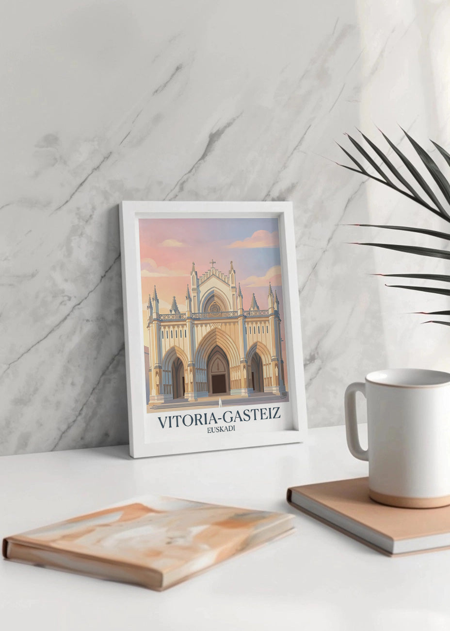 Cuadro Catedral de Vitoria María Inmaculada - Pastel
