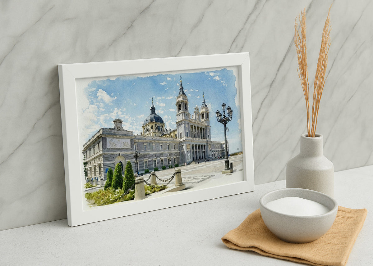Cuadro Catedral de la Almudena - Acuarela