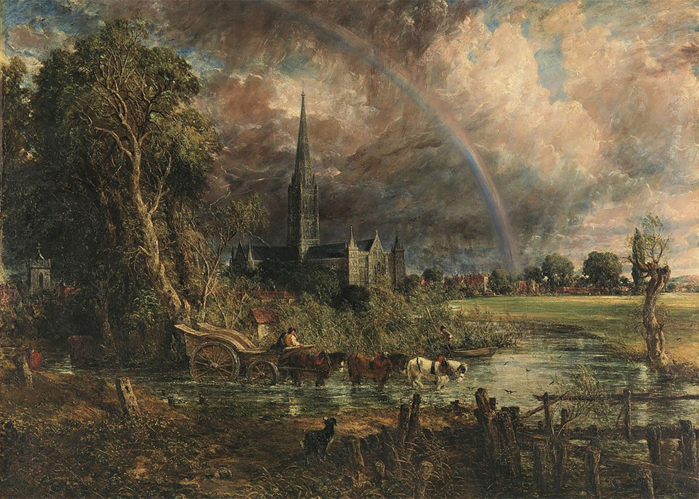 Cuadro ​Catedral de Salisbury desde los prados (John Constable)