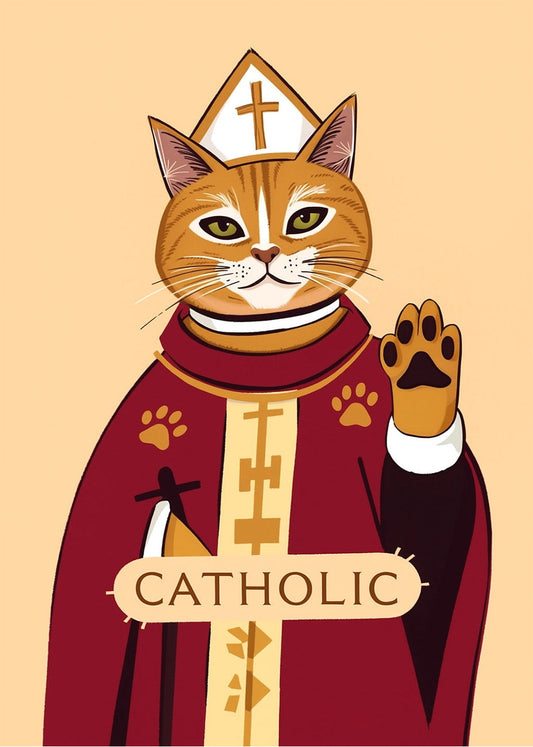 Cuadro Catholic Cat