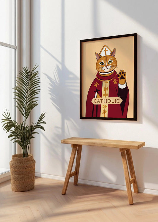 Cuadro Catholic Cat