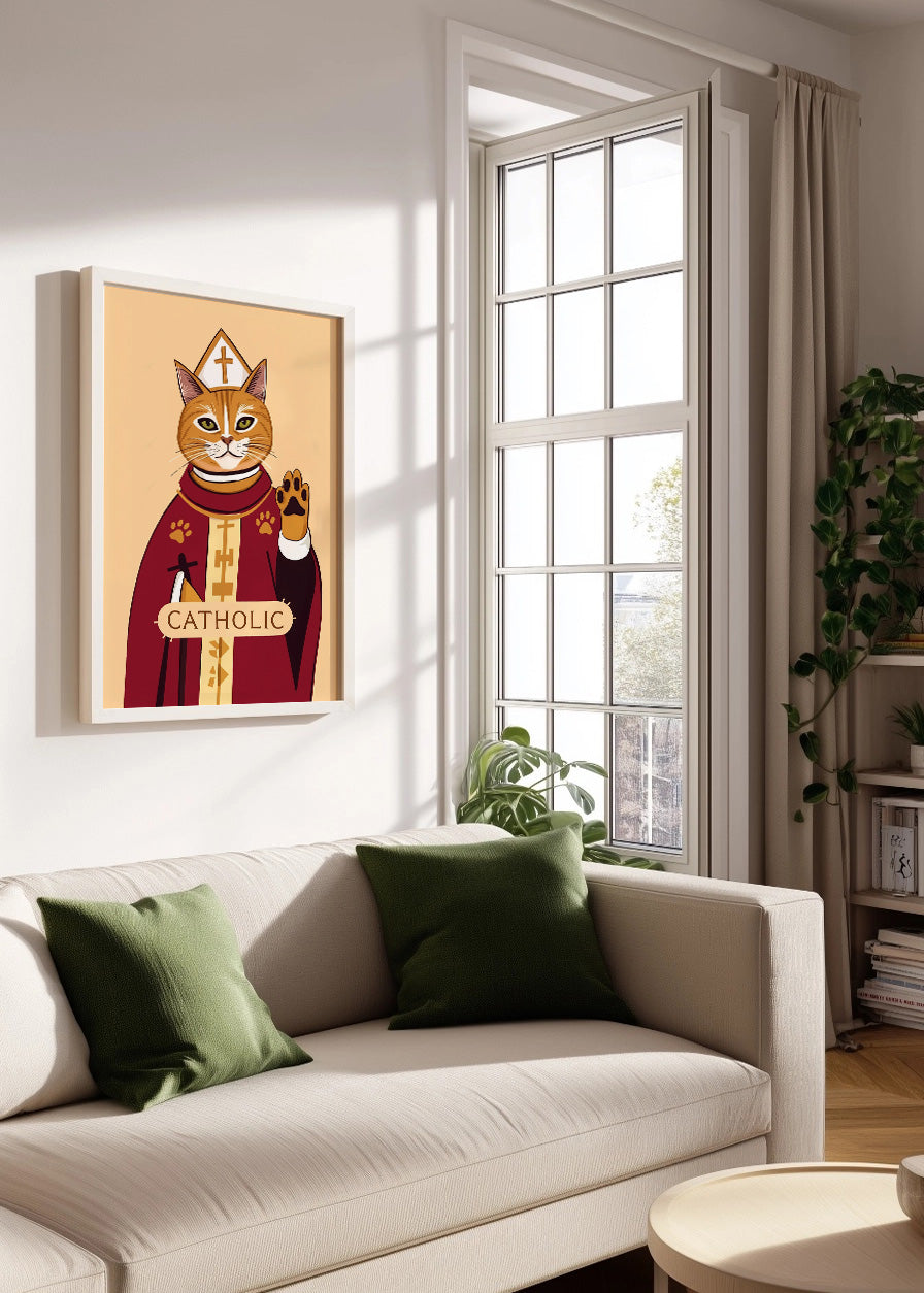 Cuadro Catholic Cat