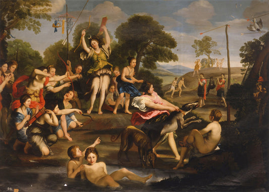 Cuadro Caza de Diana (Domenichino)