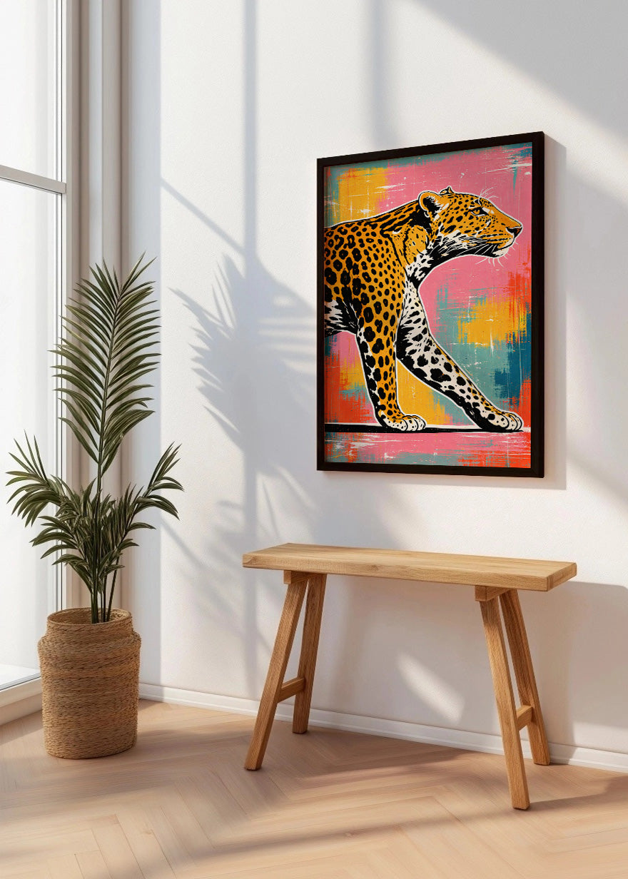 Cuadro Cazador estilo colorido