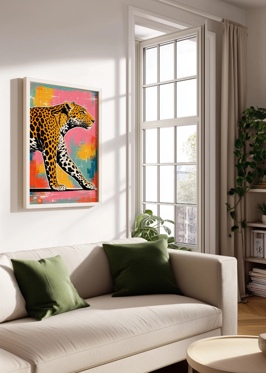 Cuadro Cazador estilo colorido