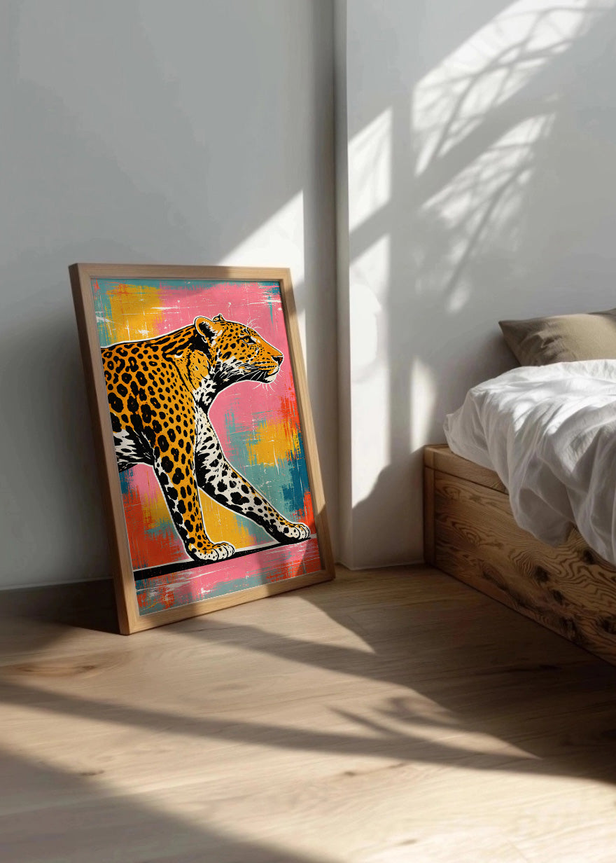 Cuadro Cazador estilo colorido