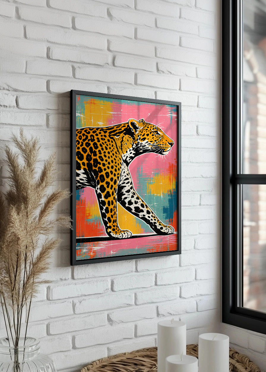 Cuadro Cazador estilo colorido