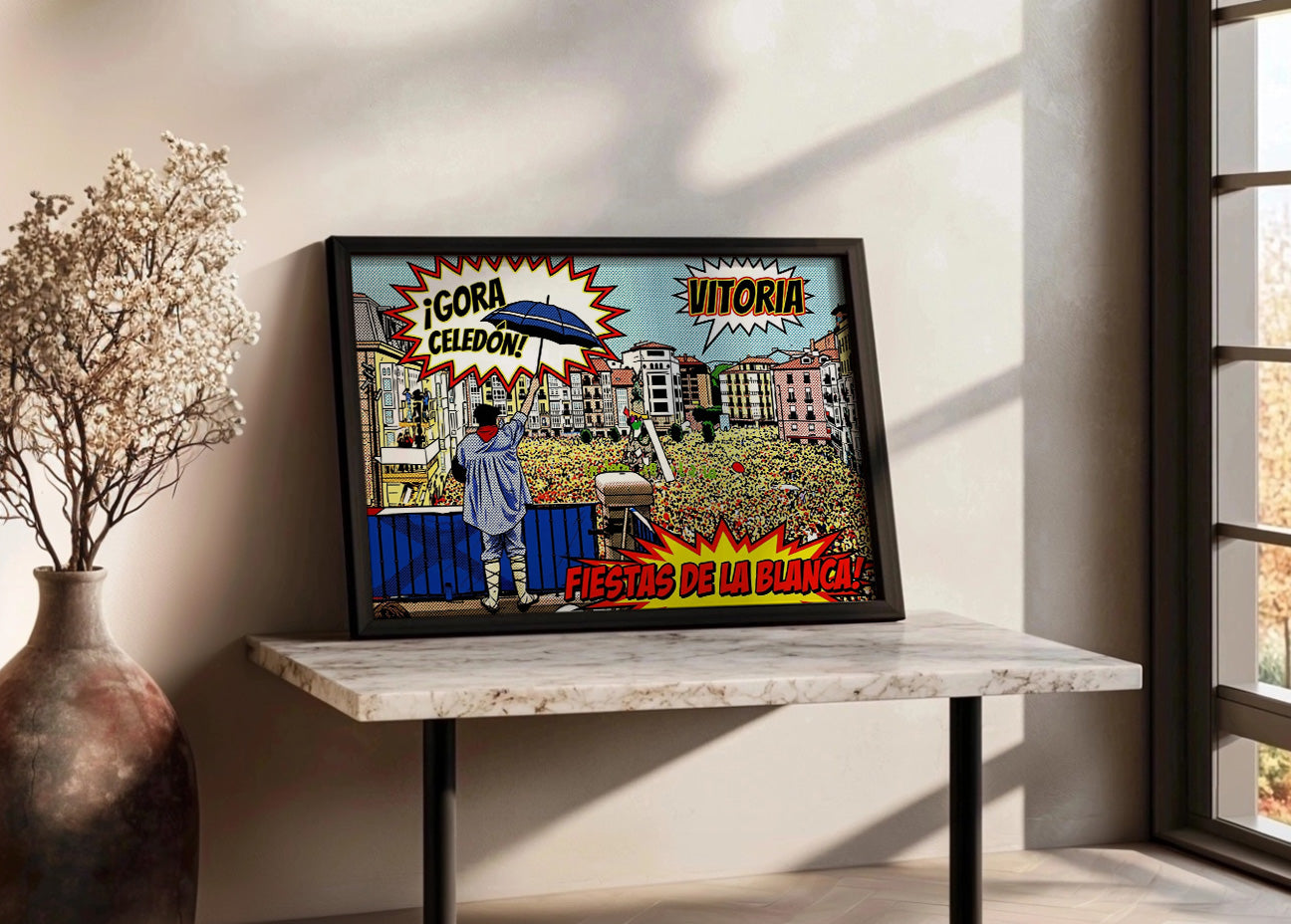 Cuadro Celedón y Fiestas de la Blanca - Pop Art