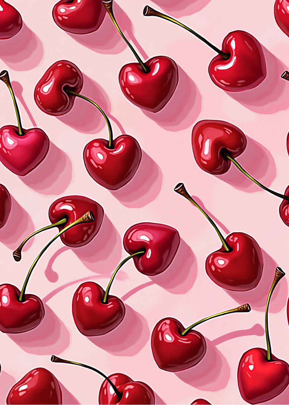 Cuadro Cerezas de corazones