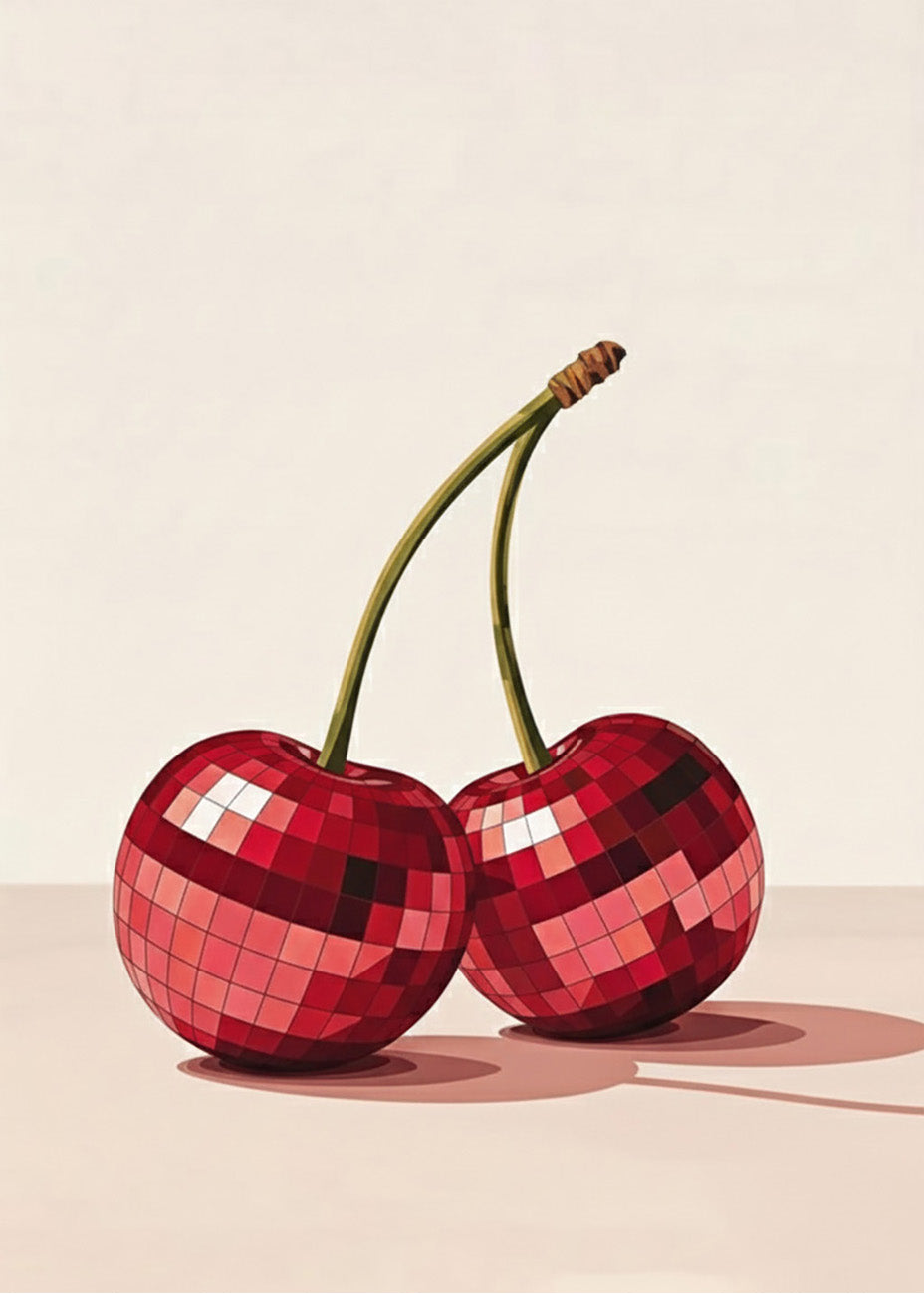 Cuadro Cerezas disco