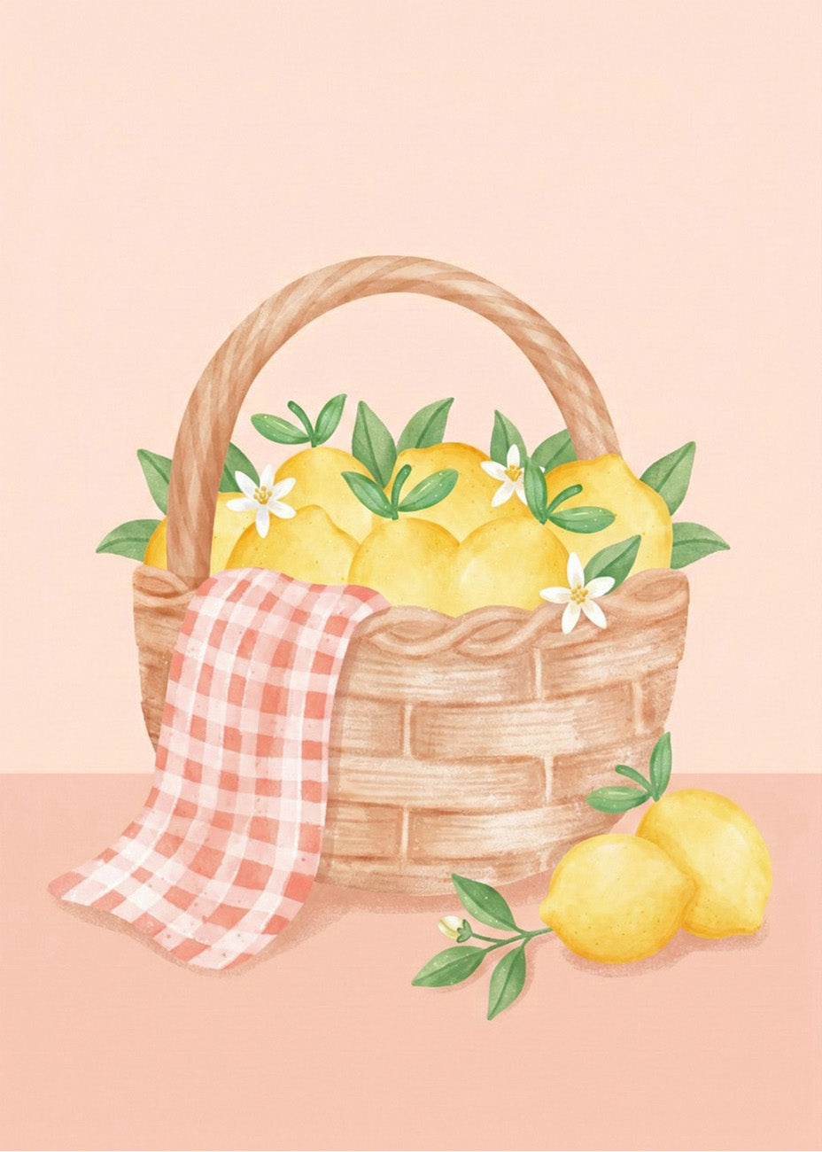 Cuadro Cesta de limones
