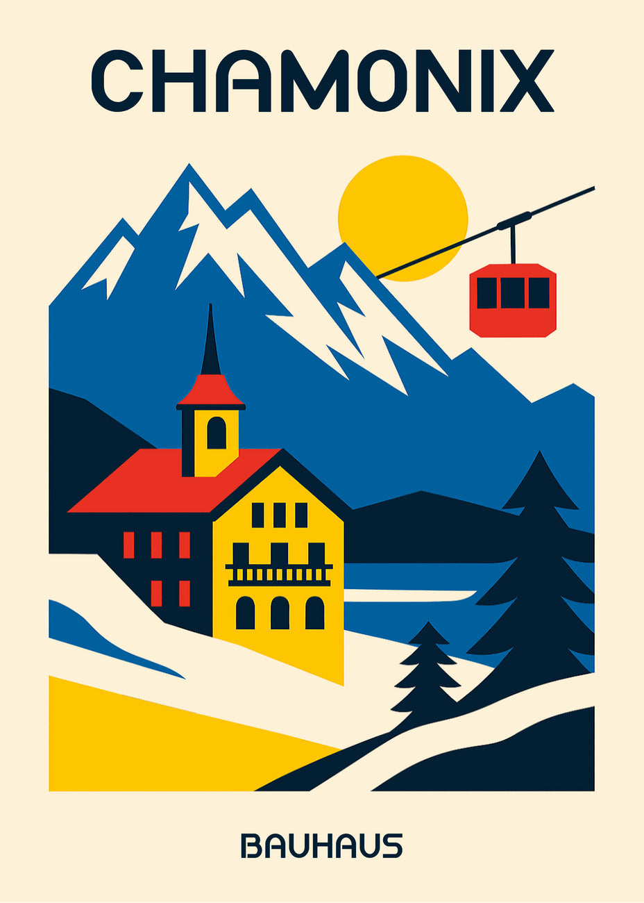 Cuadro Chamonix Poster Bauhaus (1)
