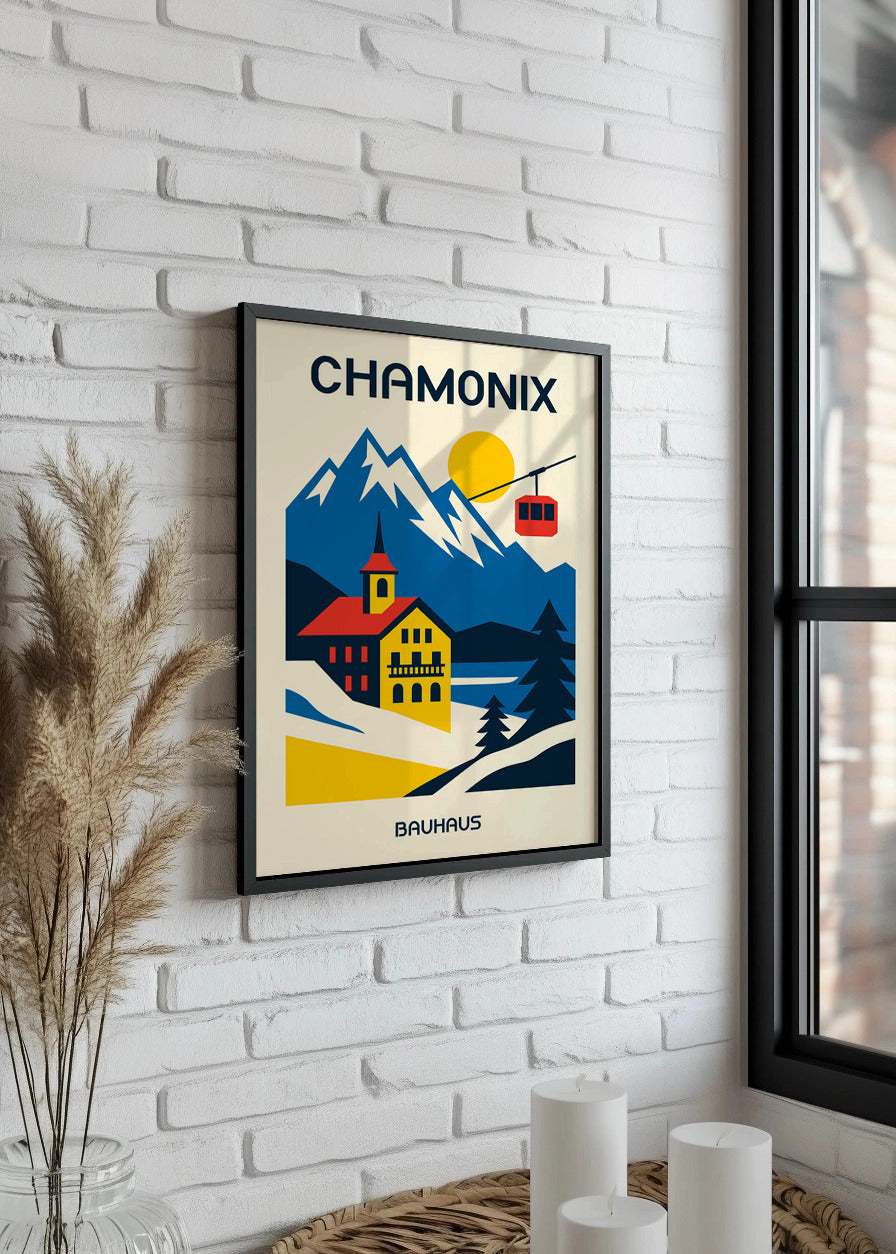 Cuadro Chamonix Poster Bauhaus (1)