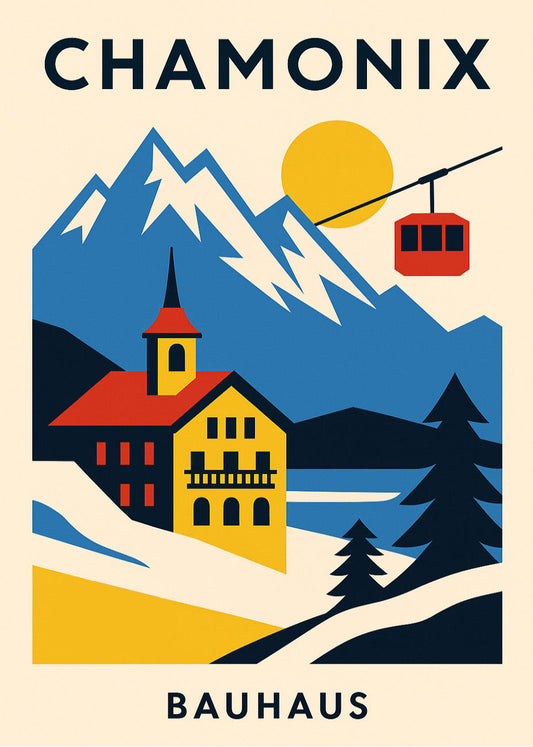 Cuadro Chamonix Poster Bauhaus (1)