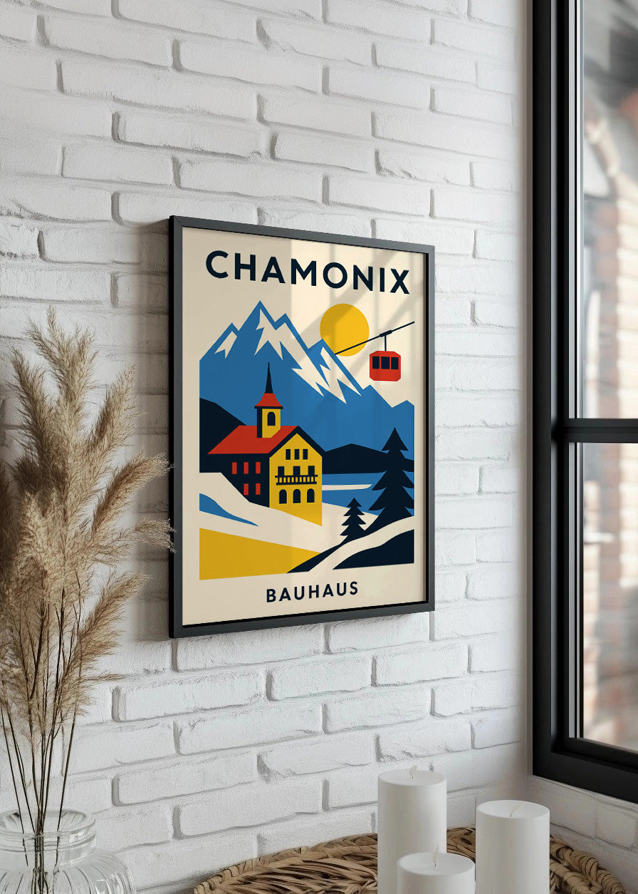 Cuadro Chamonix Poster Bauhaus (1)