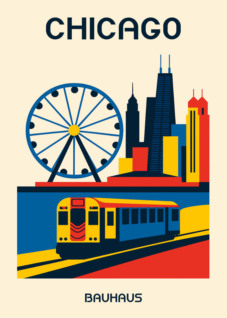 Cuadro Chicago Poster Bauhaus