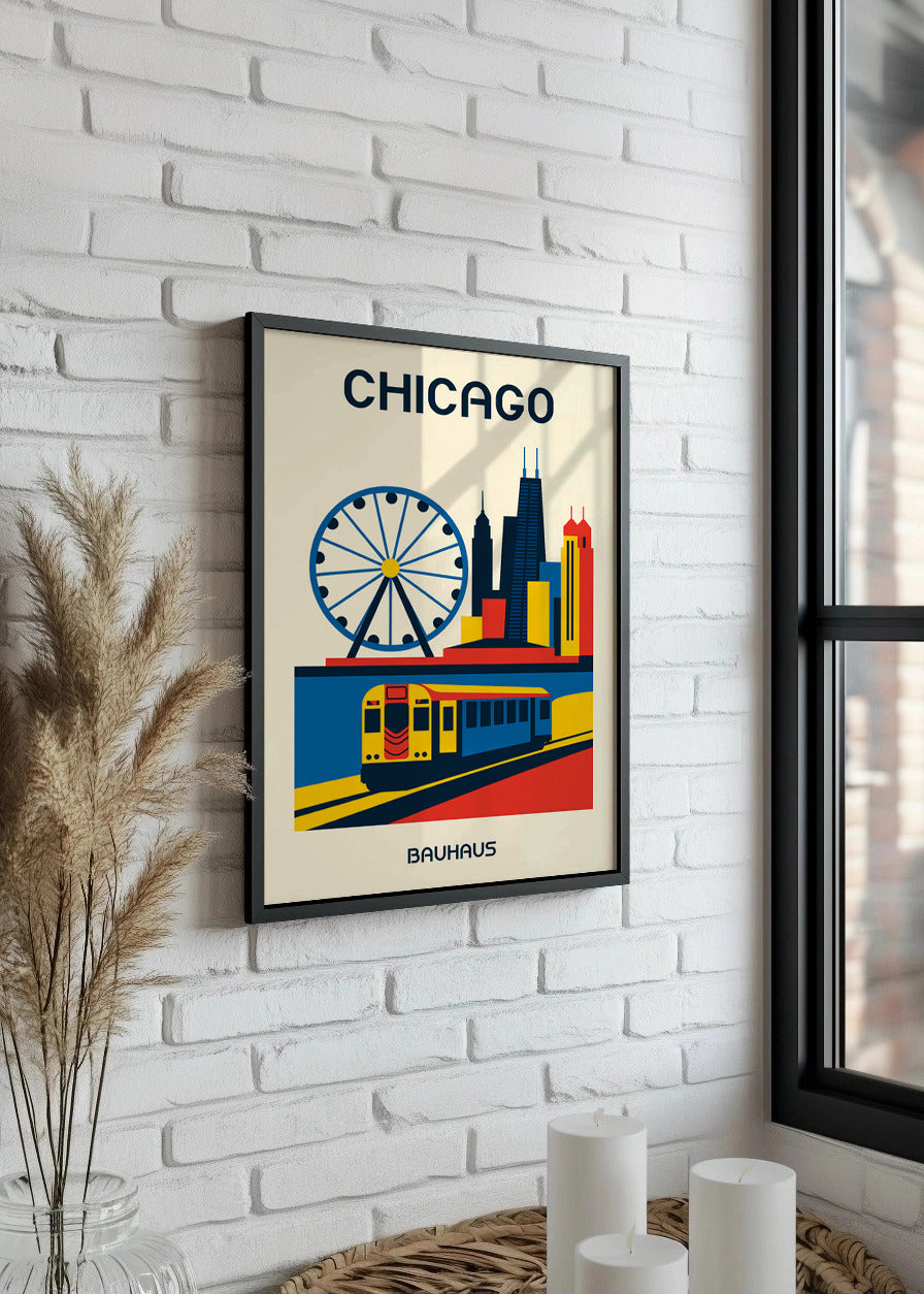 Cuadro Chicago Poster Bauhaus