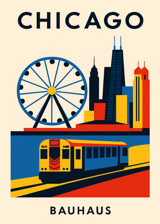 Cuadro Chicago Poster Bauhaus