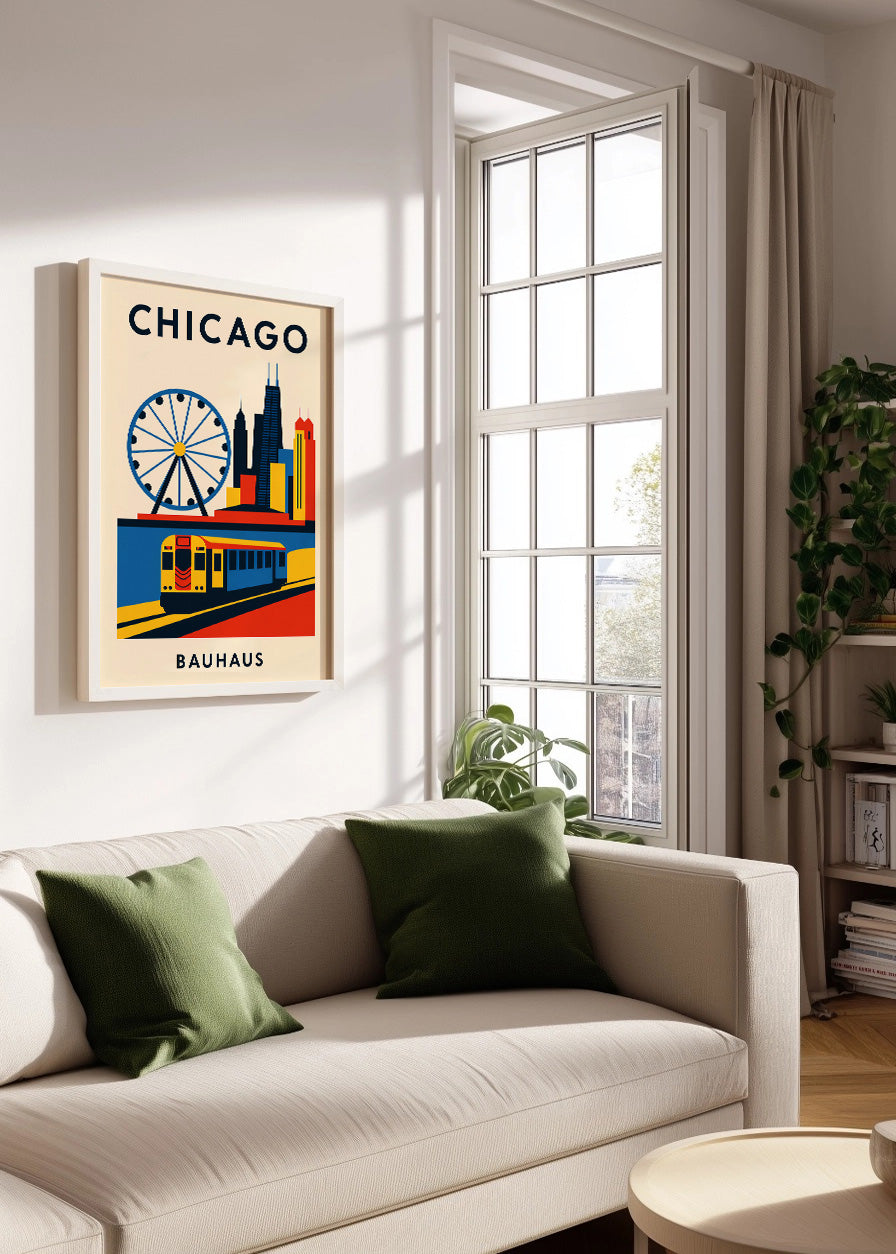 Cuadro Chicago Poster Bauhaus