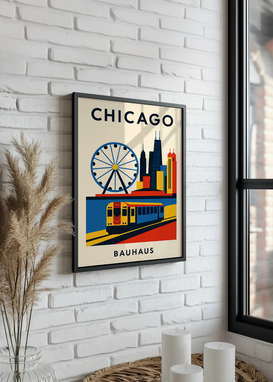 Cuadro Chicago Poster Bauhaus