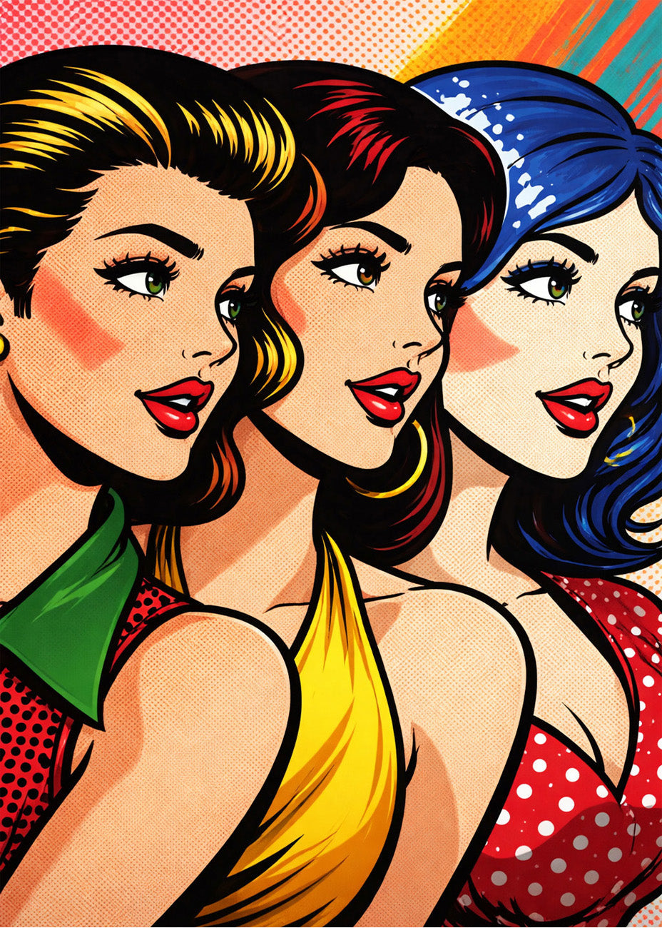 Cuadro Chicas Pop Art