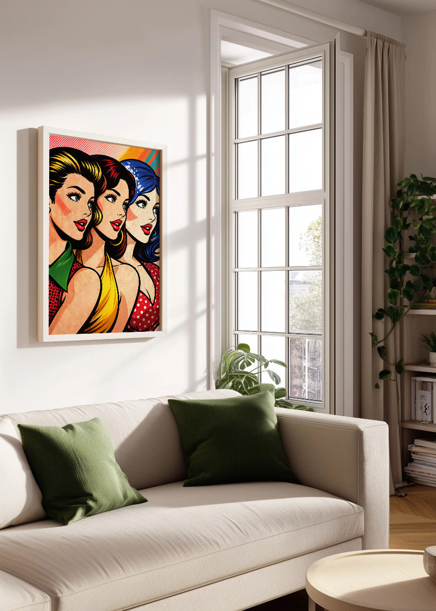 Cuadro Chicas Pop Art