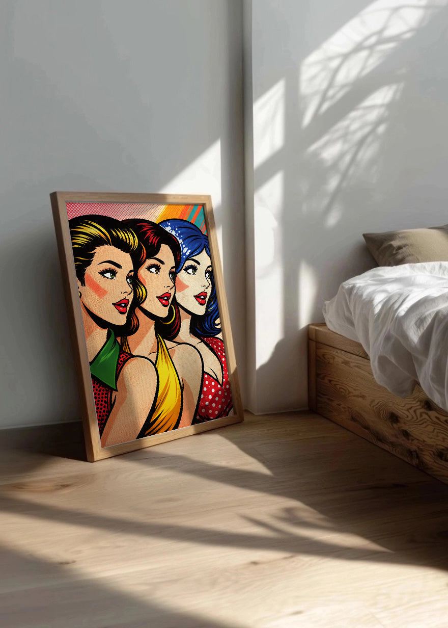 Cuadro Chicas Pop Art
