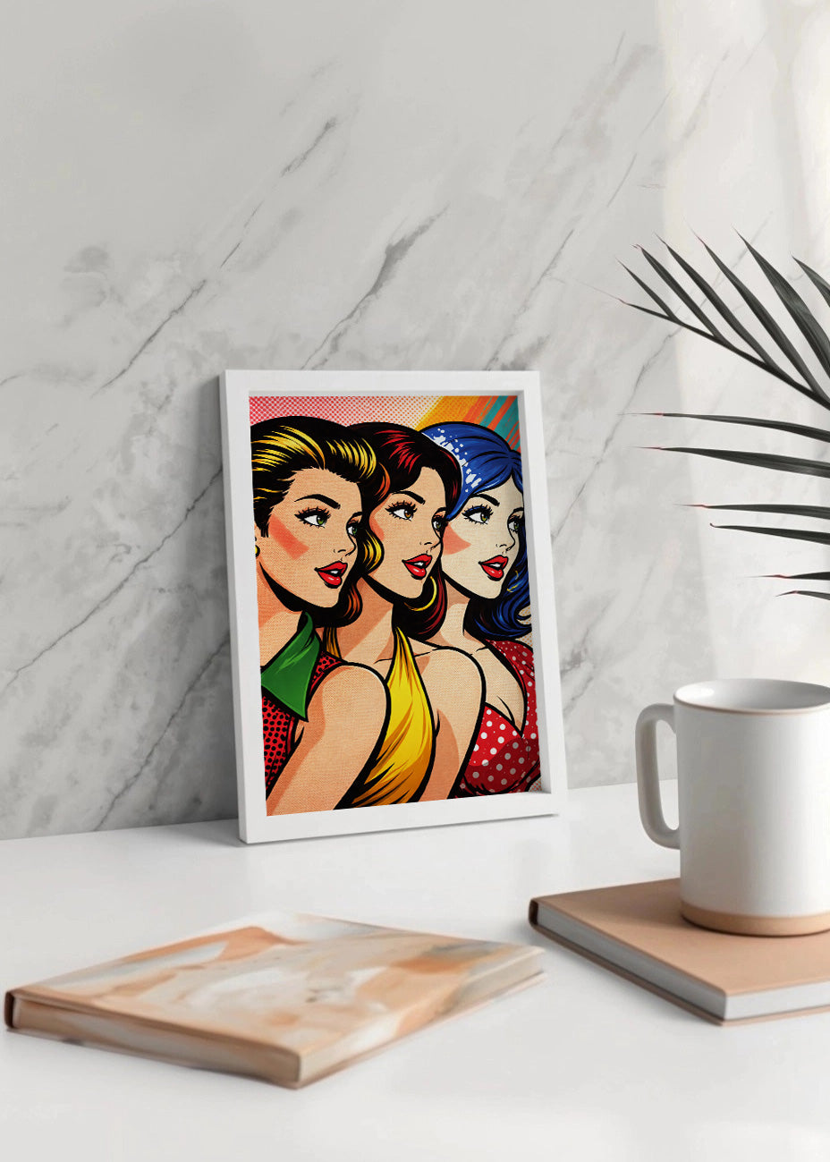 Cuadro Chicas Pop Art