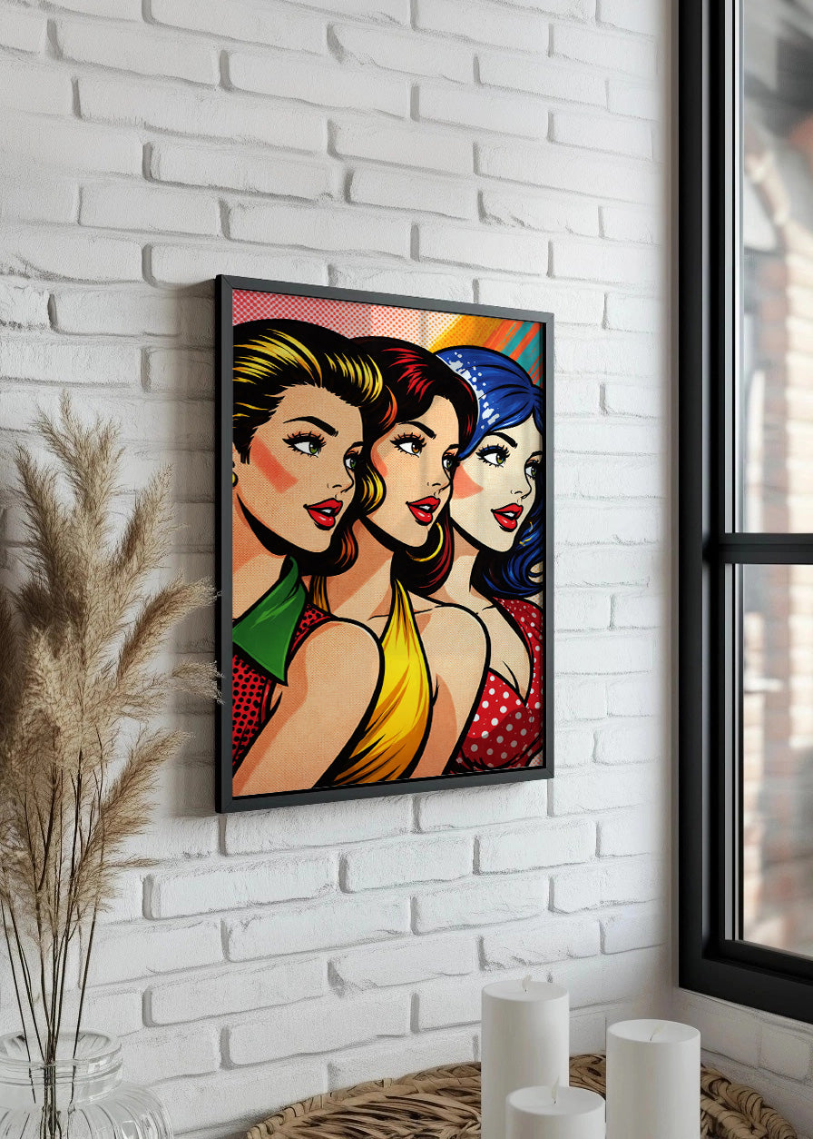Cuadro Chicas Pop Art
