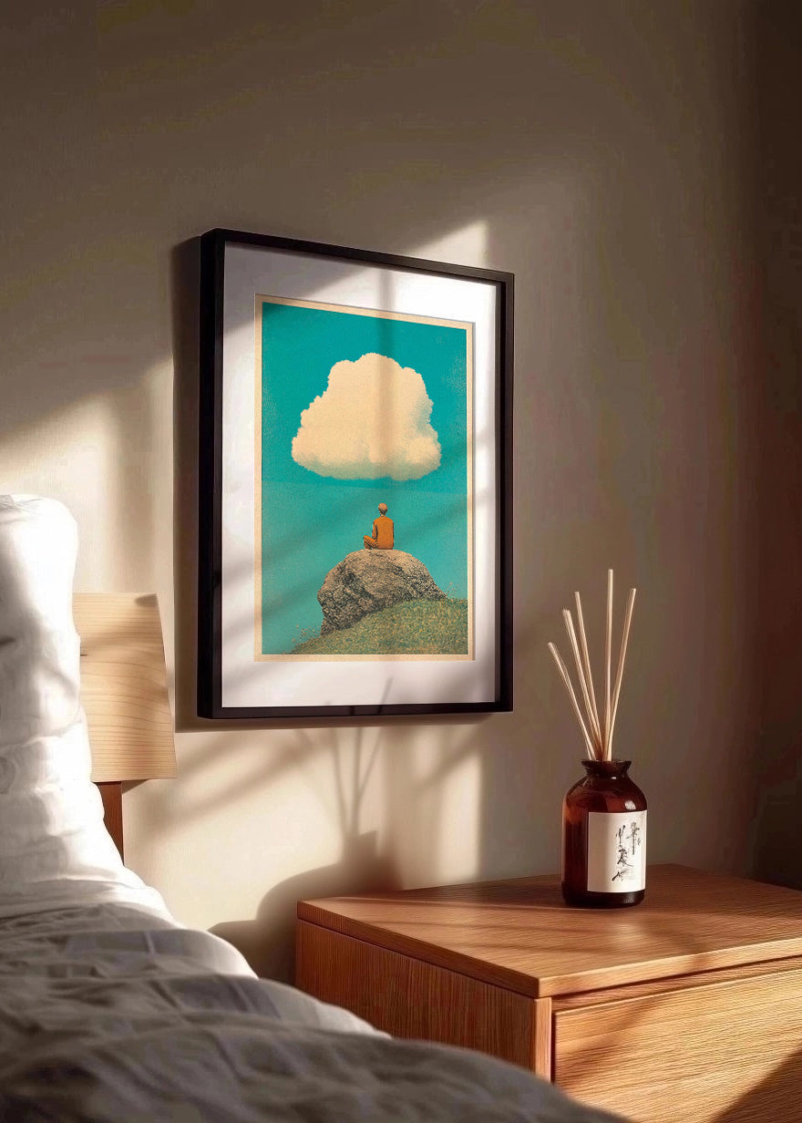 Cuadro ​Chico bajo una gran nube