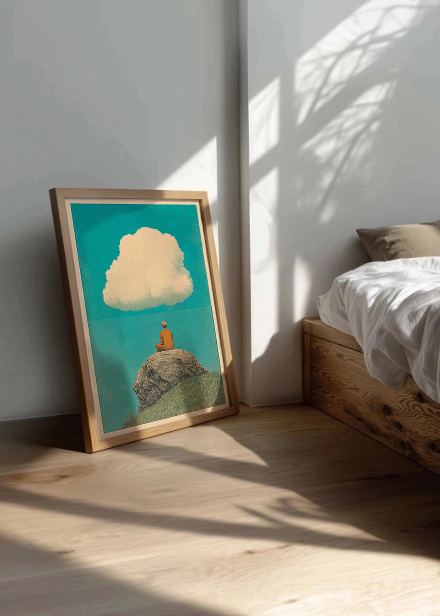 Cuadro ​Chico bajo una gran nube