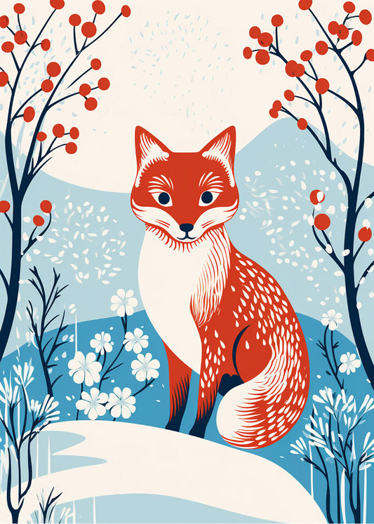 Cuadro Christmas fox
