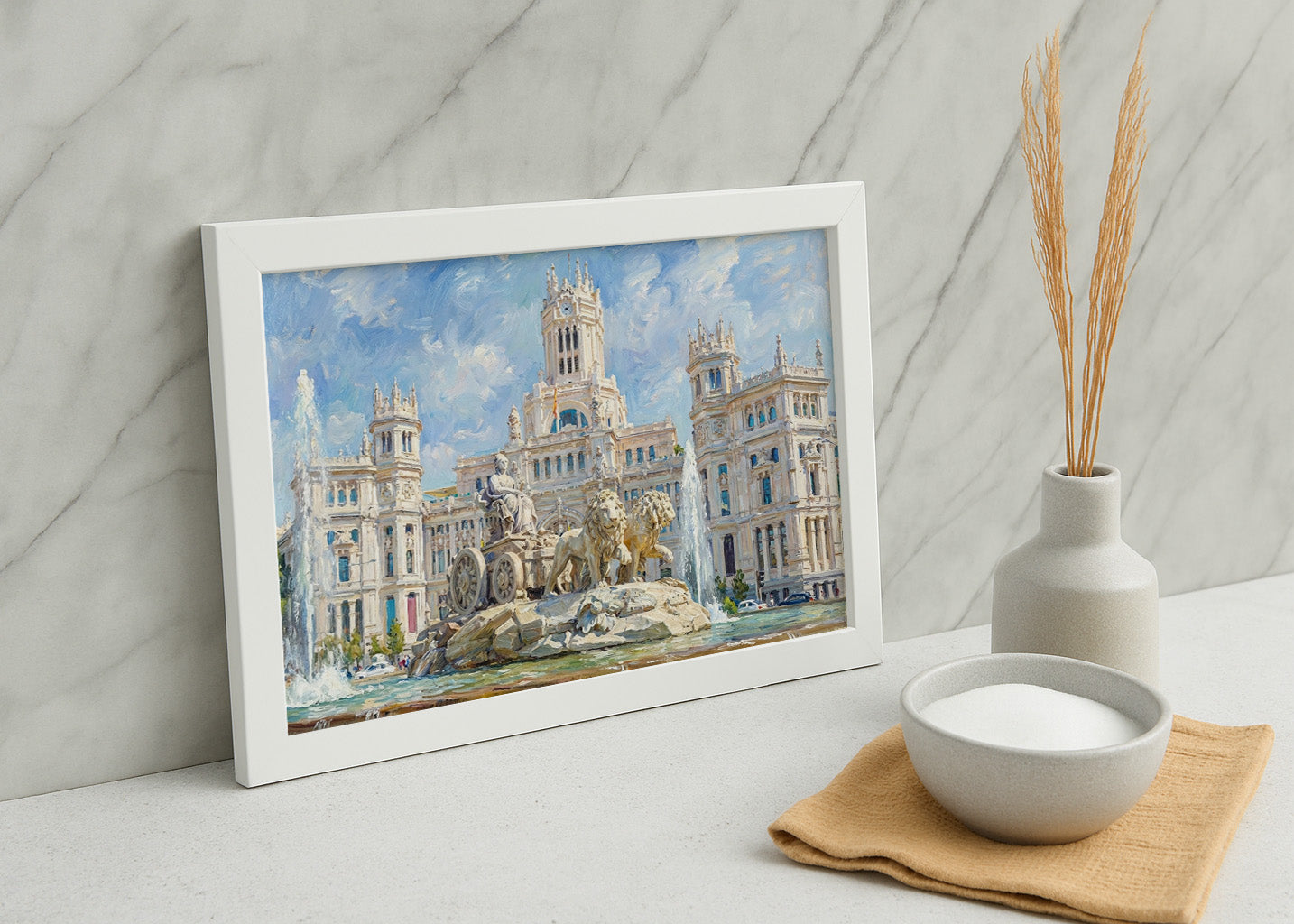 Cuadro Cibeles y Ayuntamiento de Madrid - Impresionista