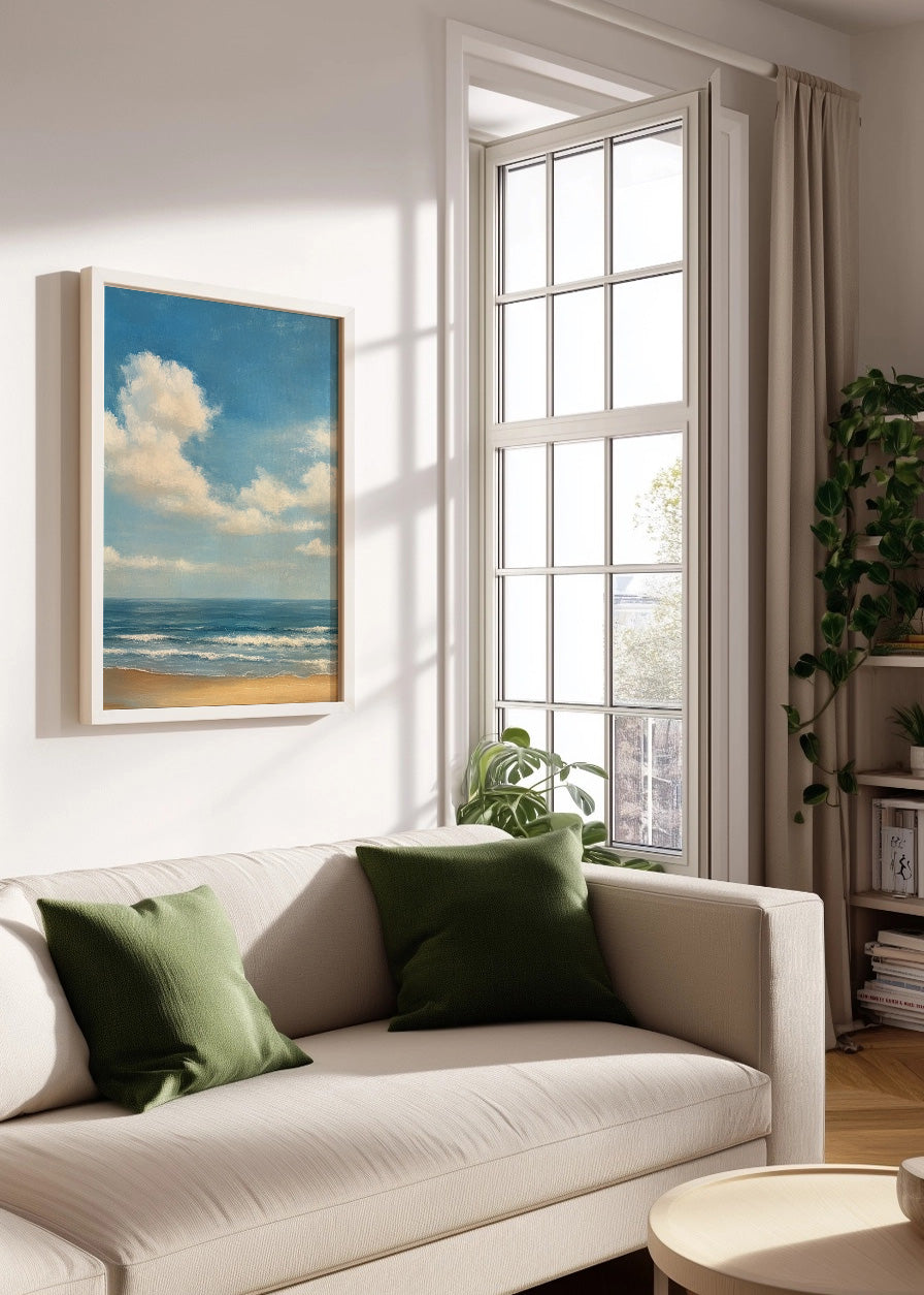 Cuadro ​Cielo nublado sobre el mar