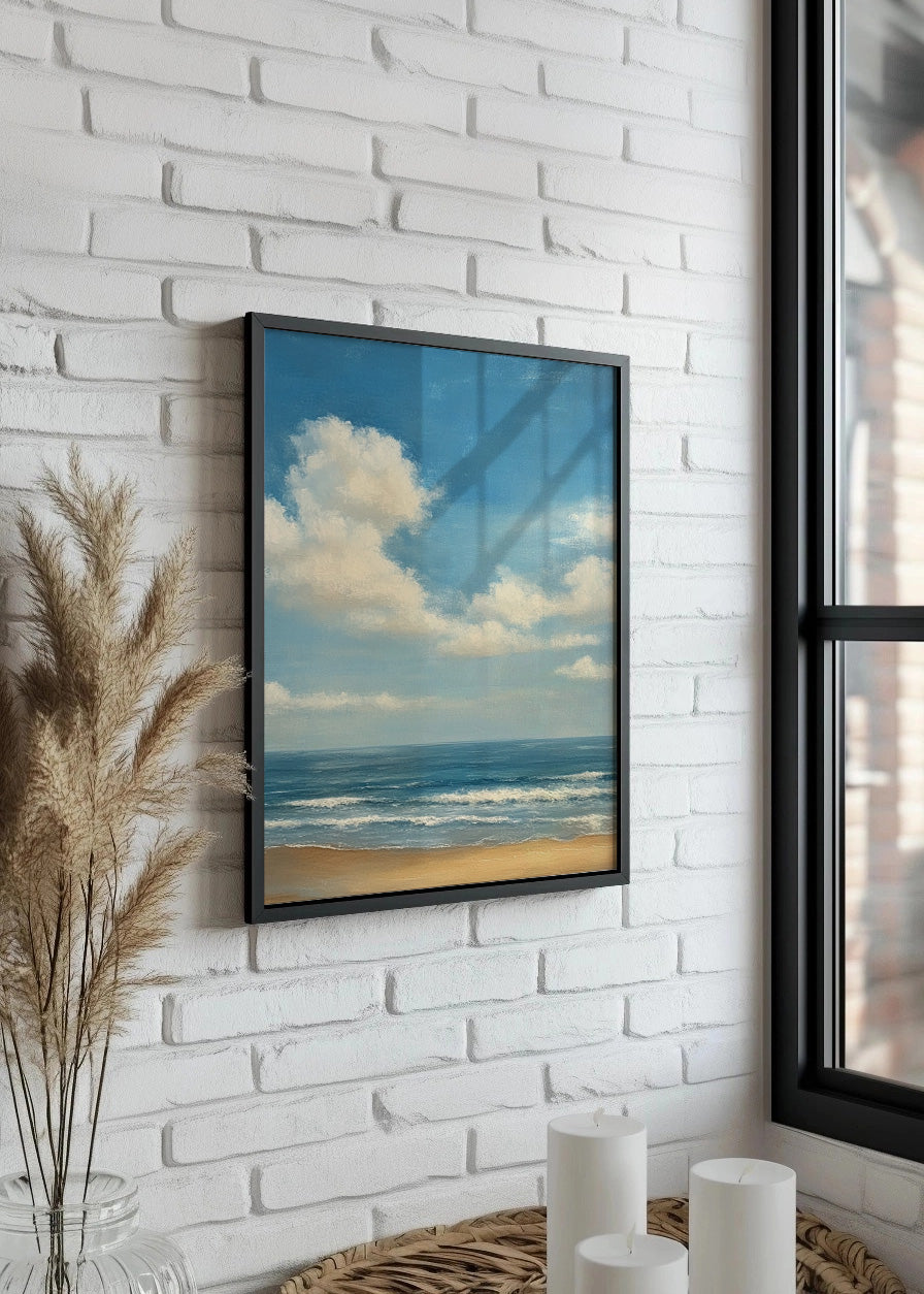 Cuadro ​Cielo nublado sobre el mar