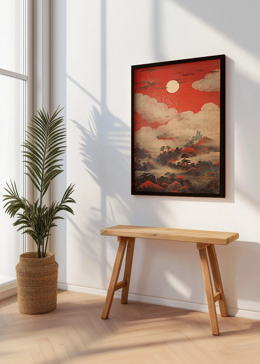 Cuadro ​Cielo rojo