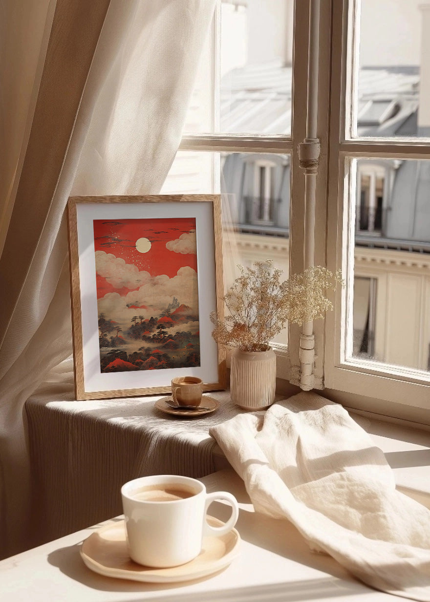 Cuadro ​Cielo rojo