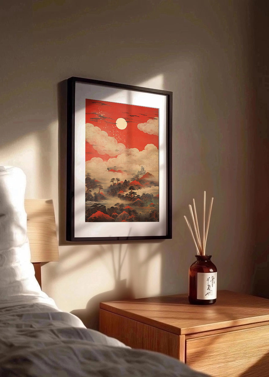 Cuadro ​Cielo rojo