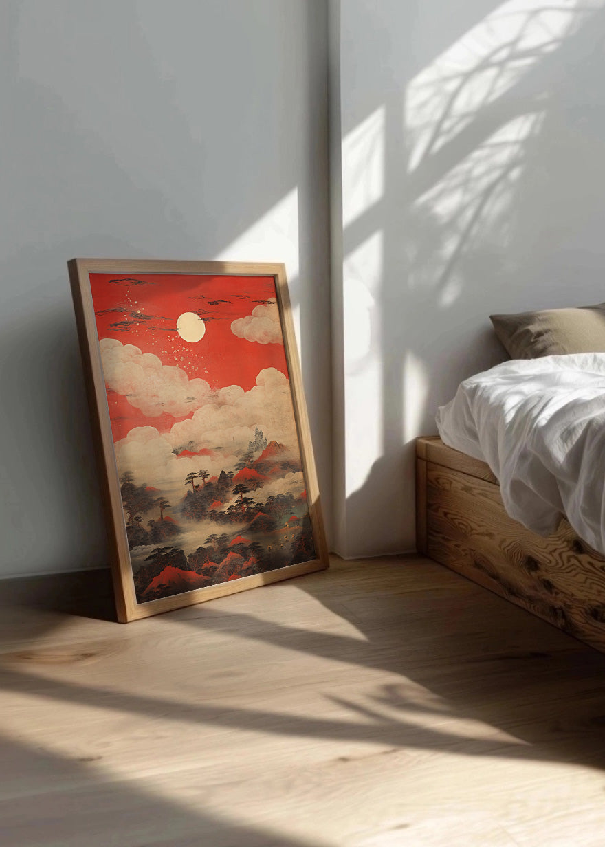 Cuadro ​Cielo rojo