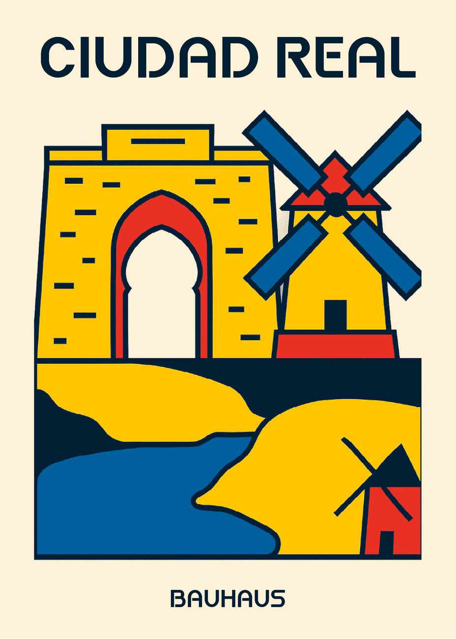 Cuadro Ciudad Real Poster Bauhaus