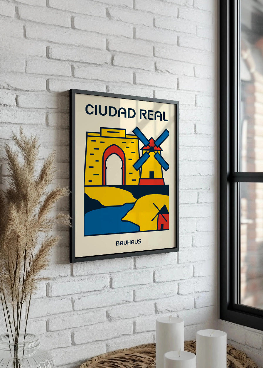 Cuadro Ciudad Real Poster Bauhaus