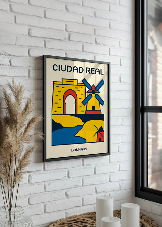 Cuadro Ciudad Real Poster Bauhaus