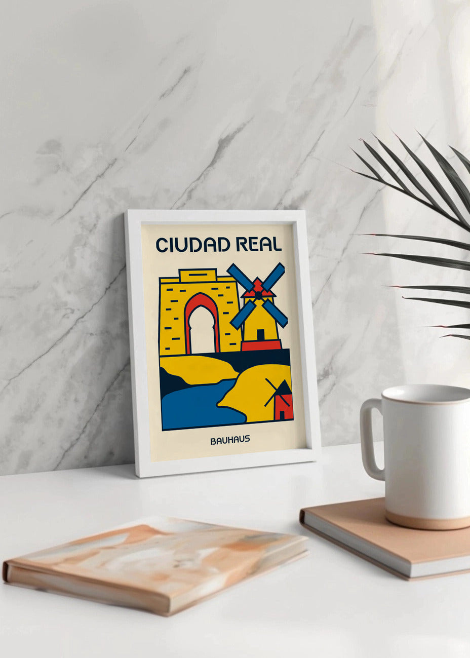 Cuadro Ciudad Real Poster Bauhaus