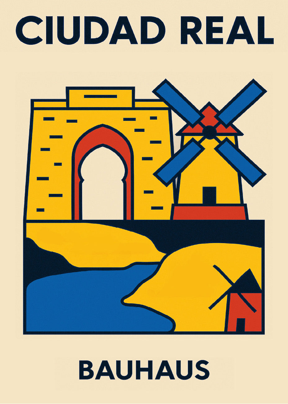 Cuadro Ciudad Real Poster Bauhaus